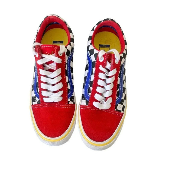 VANS Old Skool Pro x Brighton Zeuner Red Checker Blue Men’s Size 6 Women 8.5-9 - Picture 8 of 12